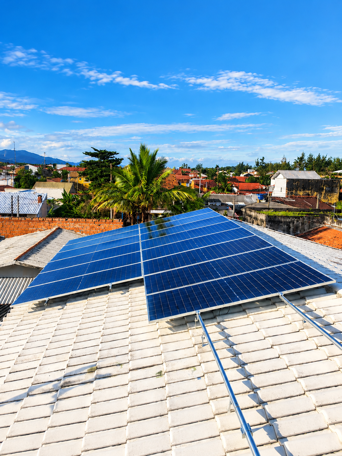 Instalação fotovoltaica Solare Varasquim em Ilha Comprida/SP